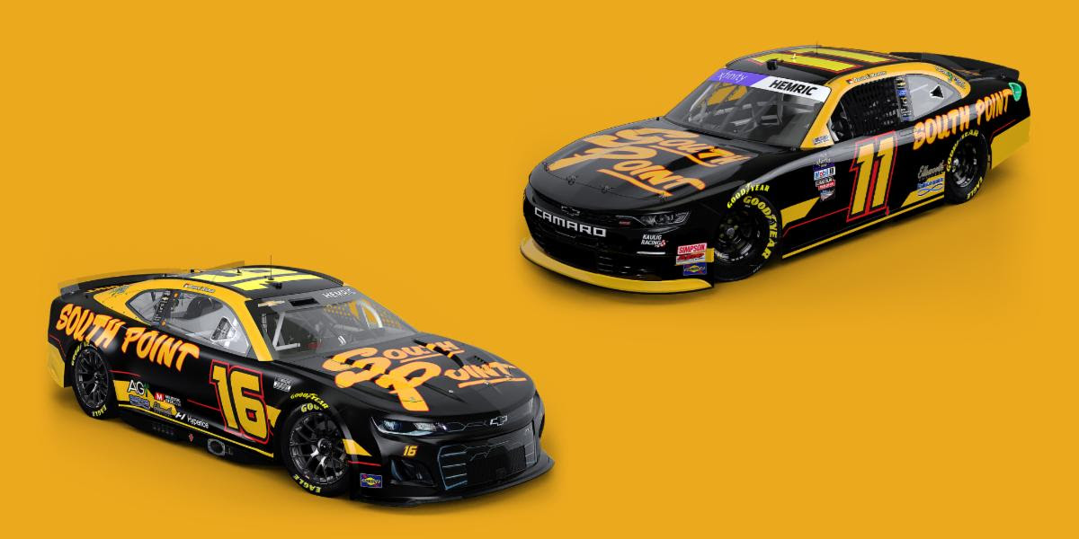 Kaulig Racing and Daniel Hemric Go All-in with South Point Hotel & Casino in Las Vegas