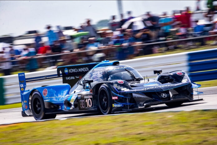 The No. 10 Konica Minolta Acura ARX-05 Makes Significant Comeback to Finish Fourth at Sebring