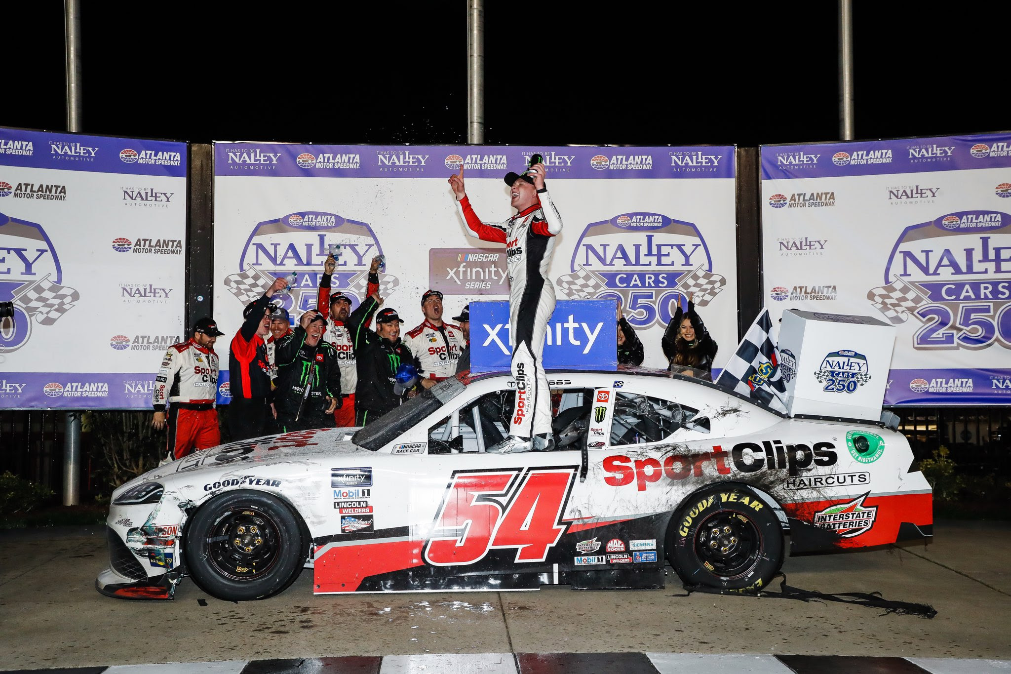 Ty Gibbs takes Nalley Cars 250 victory in double-overtime thriller