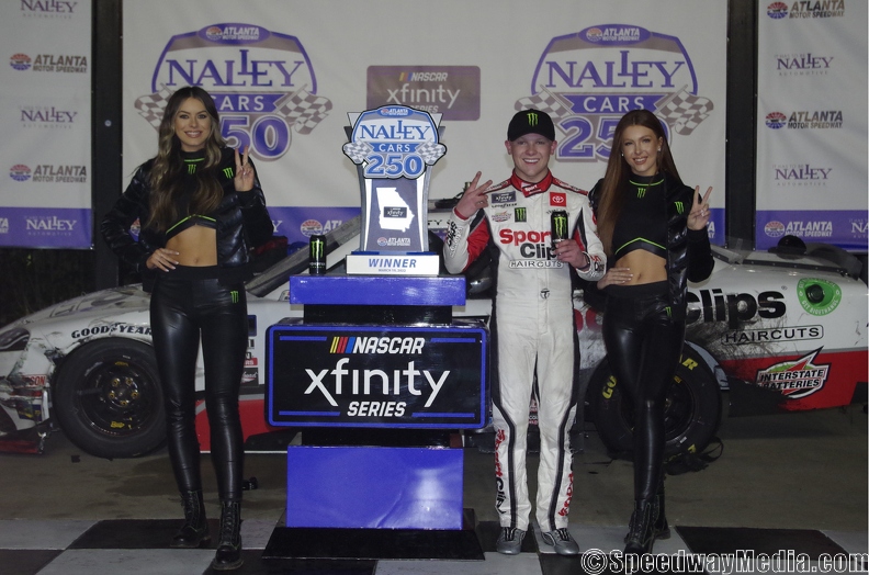 Ty Gibbs storms to a final lap Xfinity victory at Atlanta