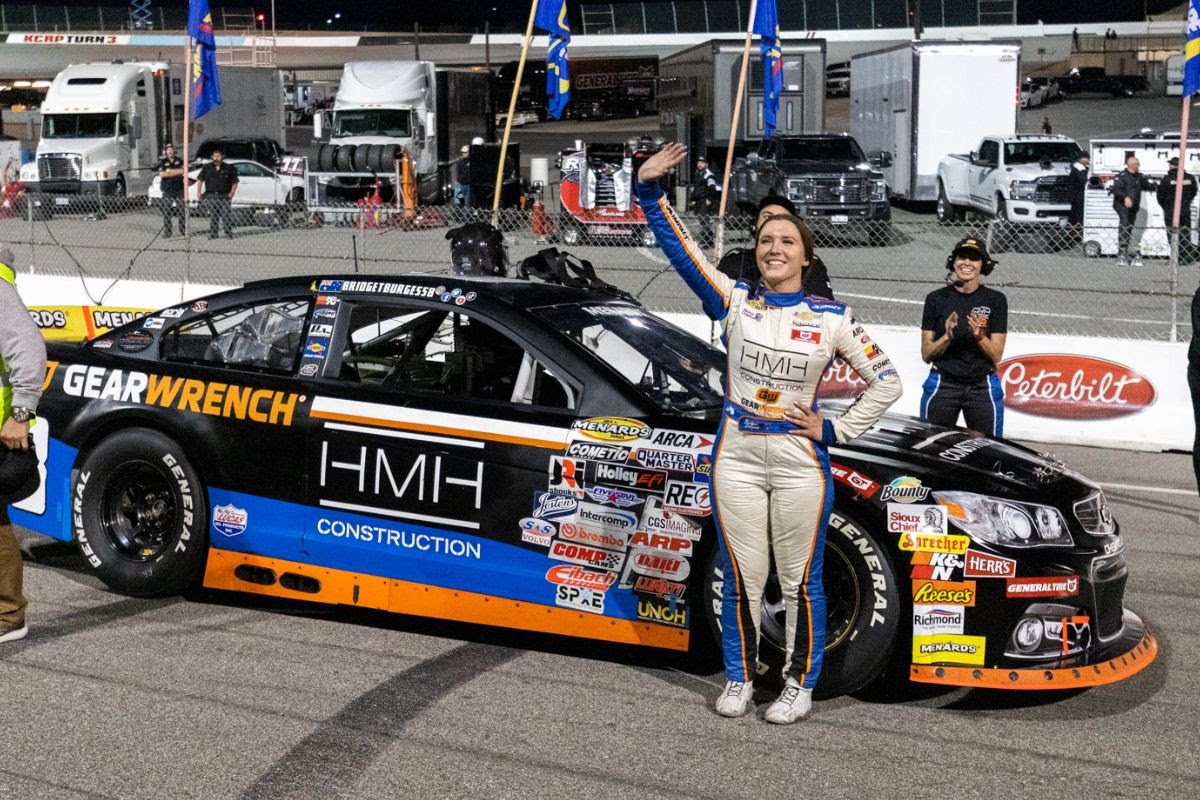 Bridget Burgess Digs Deep at Kern Raceway NASCAR ARCA Race