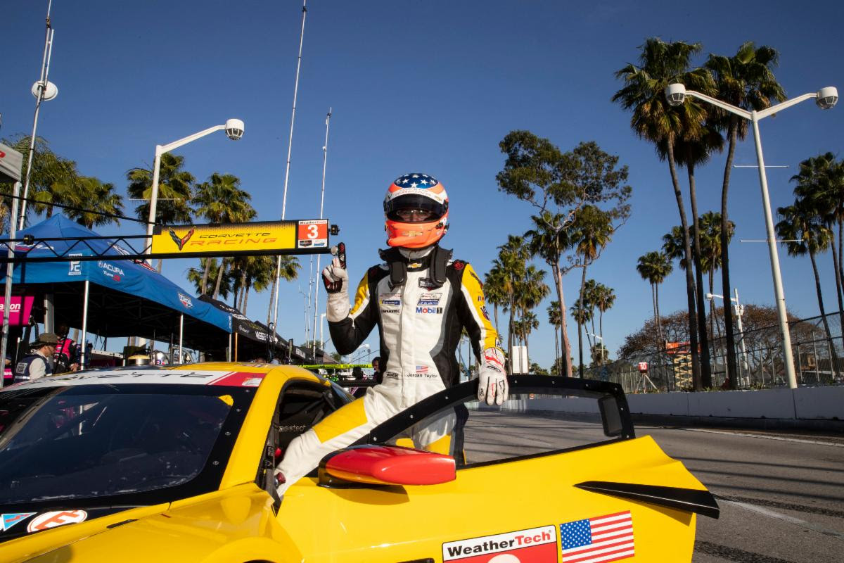 CORVETTE RACING AT LONG BEACH: Pole for Taylor, No. 3 C8.R