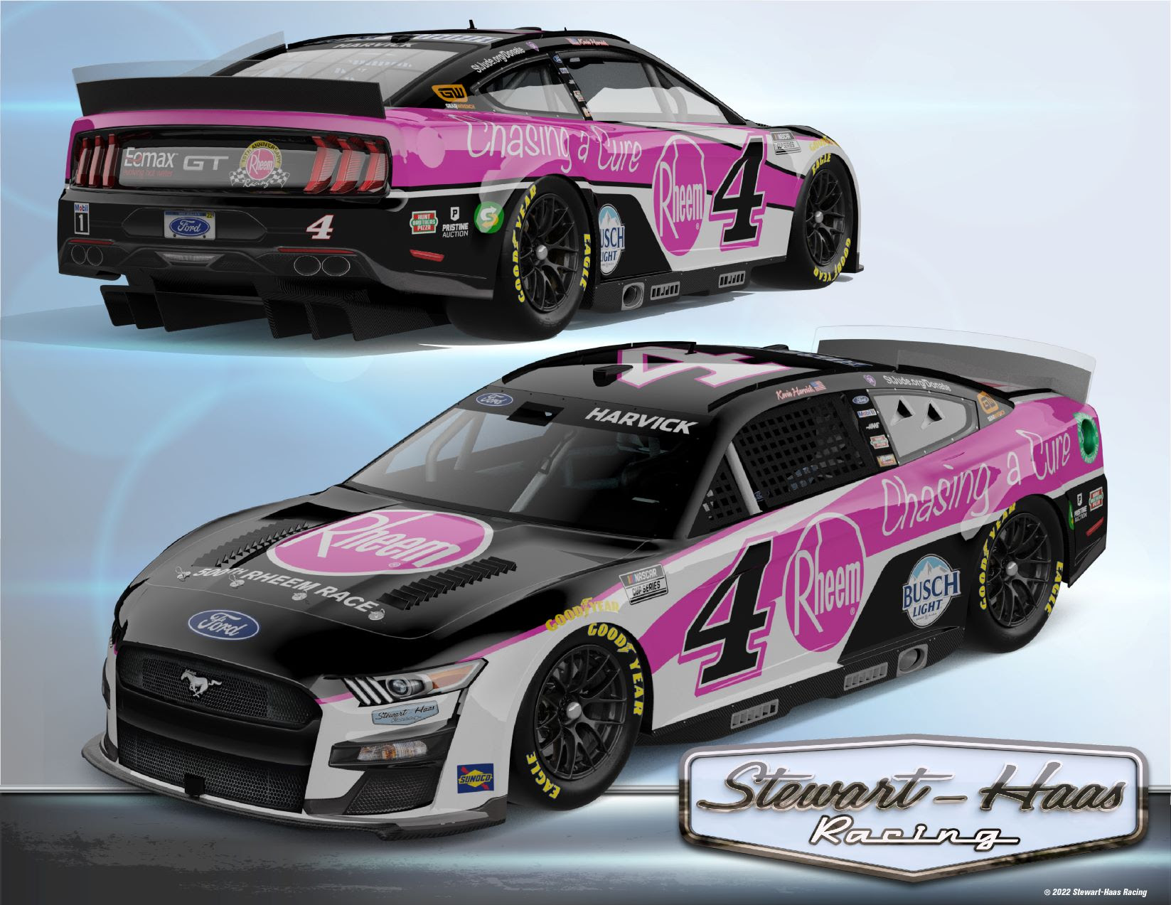 Rheem® and Kevin Harvick Chasing a Cure While Chasing Another Win at Darlington