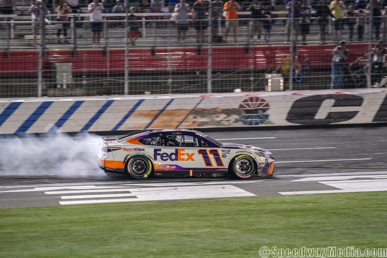 Hamlin claims a wild, caution-filled Coca-Cola 600 victory at Charlotte