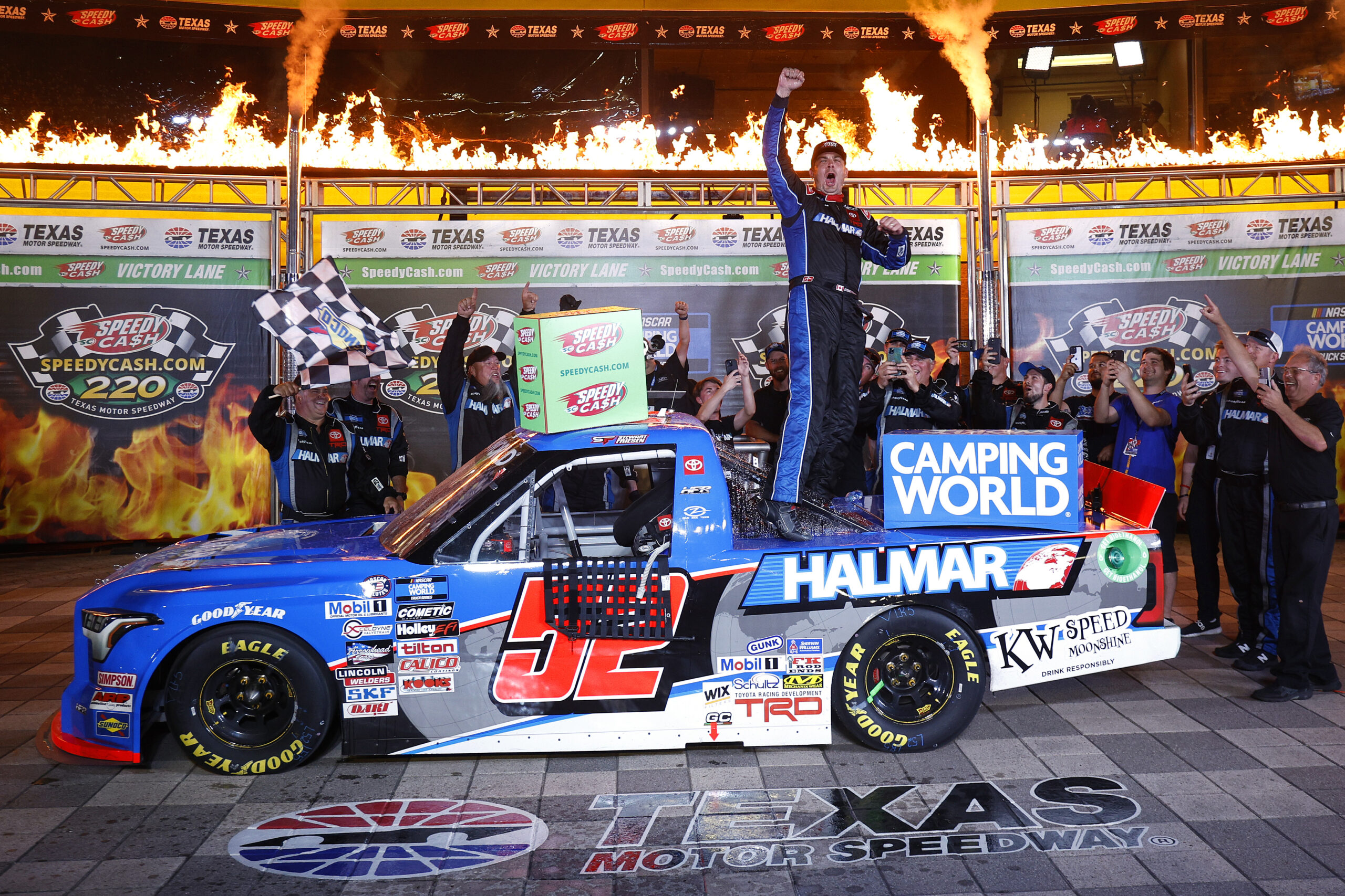 Friesen snaps two-year winless drought with an overtime Truck Series victory at Texas