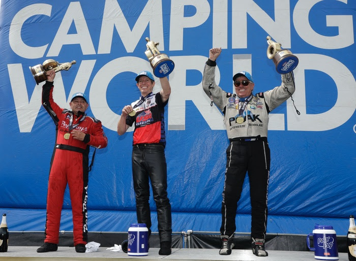Force Scores Victory, Sets Track Speed Record At Circle K NHRA Four-Wide Nationals