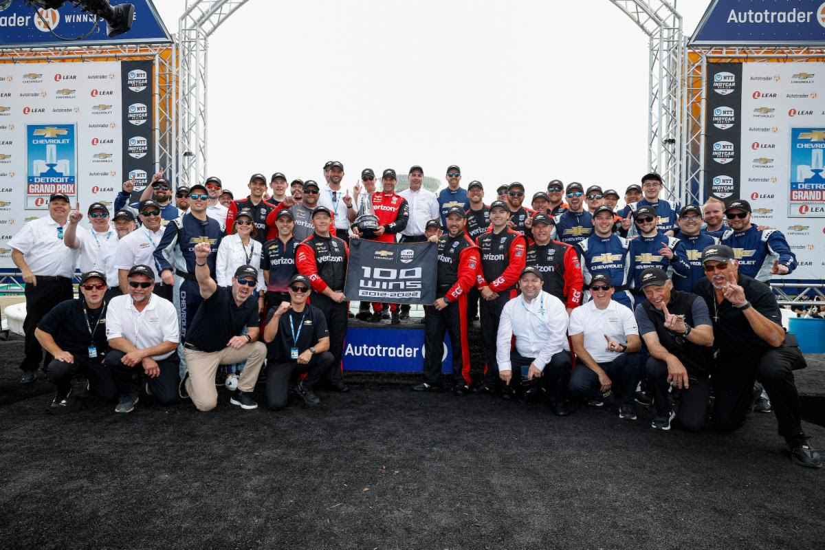 CHEVROLET RACING IN NTT INDYCAR SERIES – WILL POWER WINS AT BELLE ISLE TO GIVE CHEVROLET 100 WINS FOR 2.2 LITER V6 ENGINE
