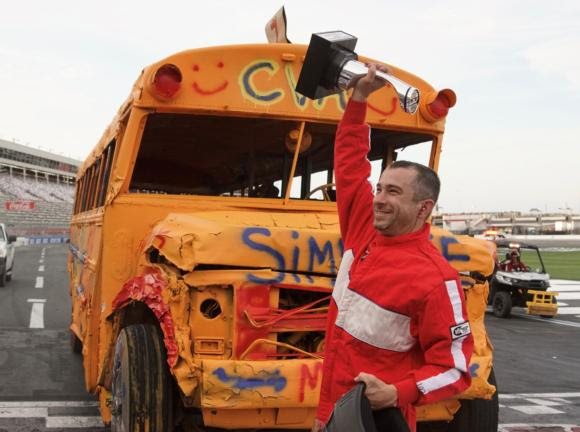 Cabarrus Virtual Academy Principal Ken Simeone Top of the Class In CookOut Summer Shootout School Bus Slobberknocker