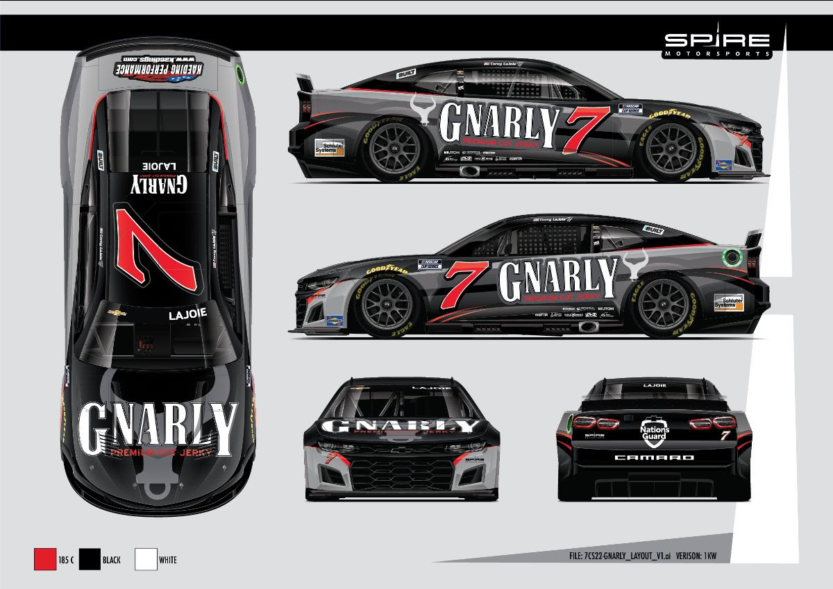 GNARLY Premium Cut Jerky to Sponsor LaJoie, Spire Motorsports at Sonoma Raceway