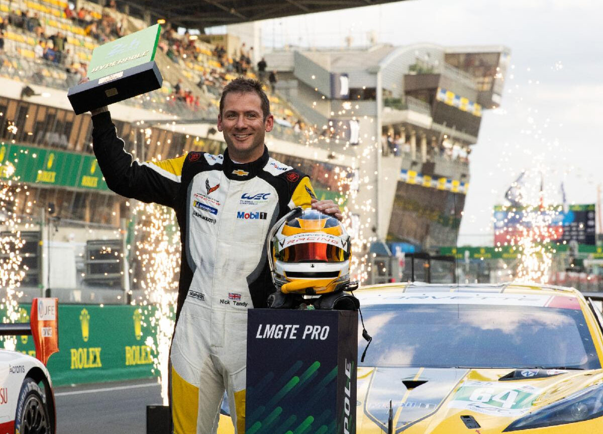 CORVETTE RACING AT LE MANS: Hyperpole for Tandy, No. 64 Corvette