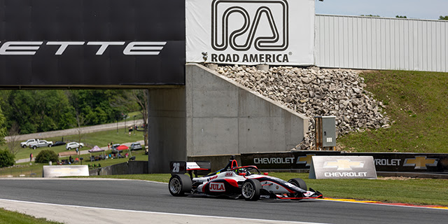 Lundqvist leads opening Indy Lights practice session at Road America