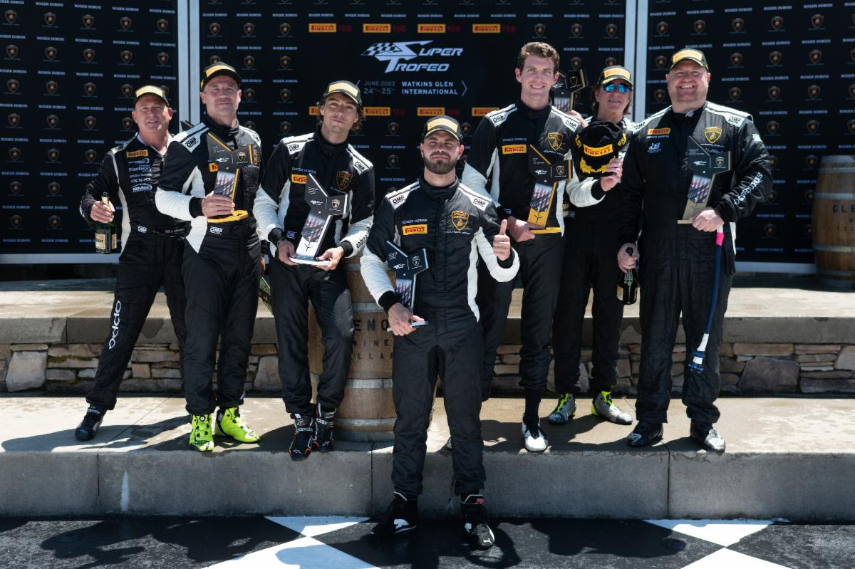 USRT Ends Lamborghini Super Trofeo Weekend with Podium Finishes for Entire Team at Watkins Glen