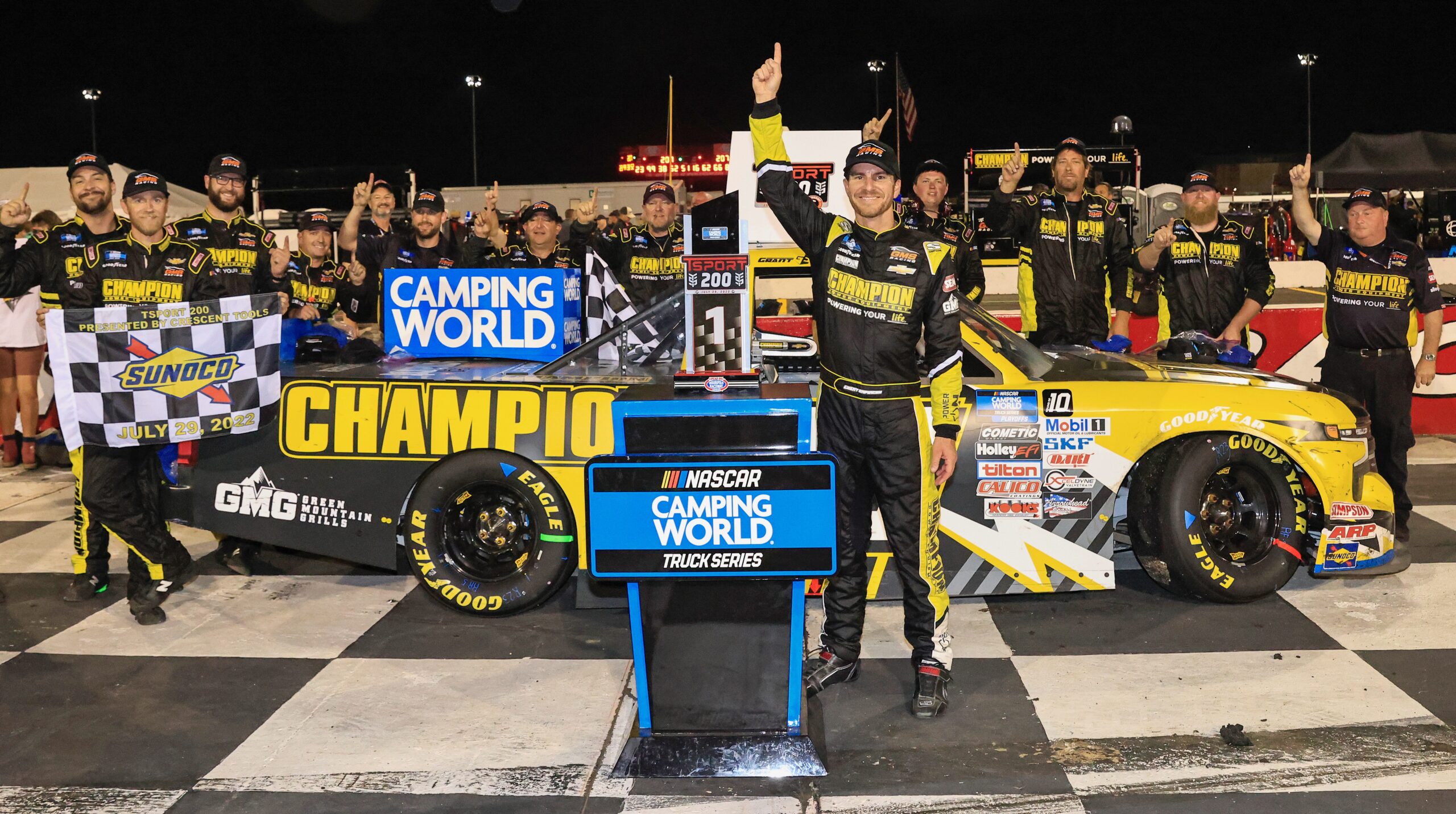 Grant Enfinger wins 2022 Truck Series Playoff opener at Lucas Oil Indianapolis Raceway Park