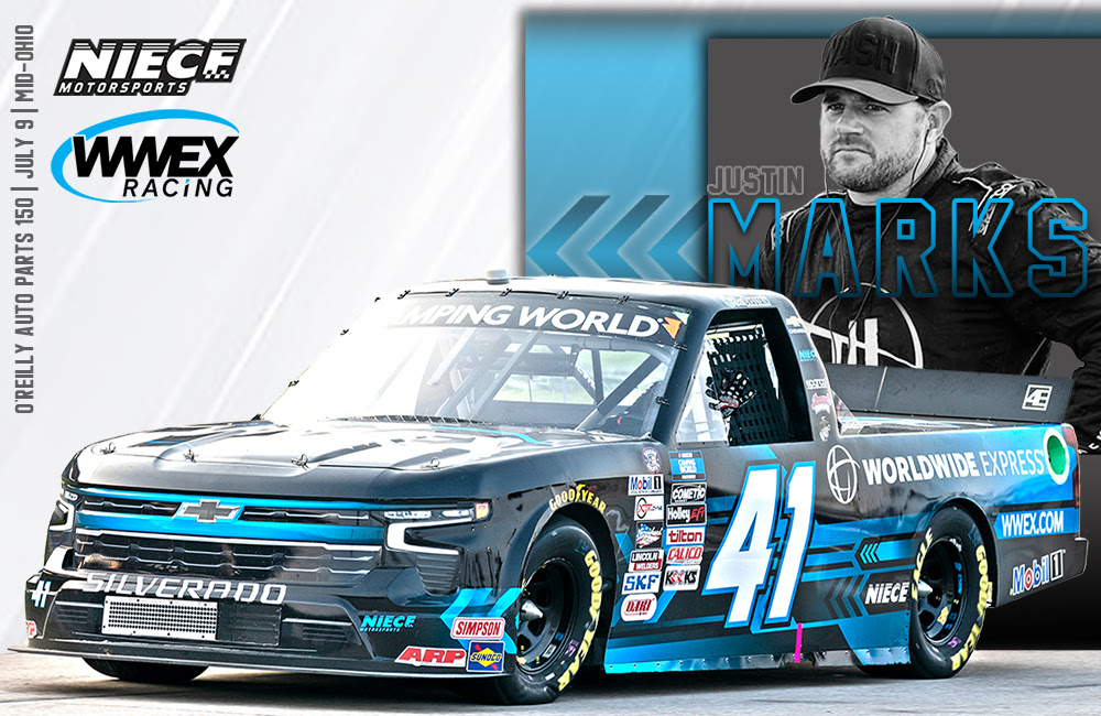 Justin Marks to Drive Niece Motorsports No. 41 Worldwide Express ...