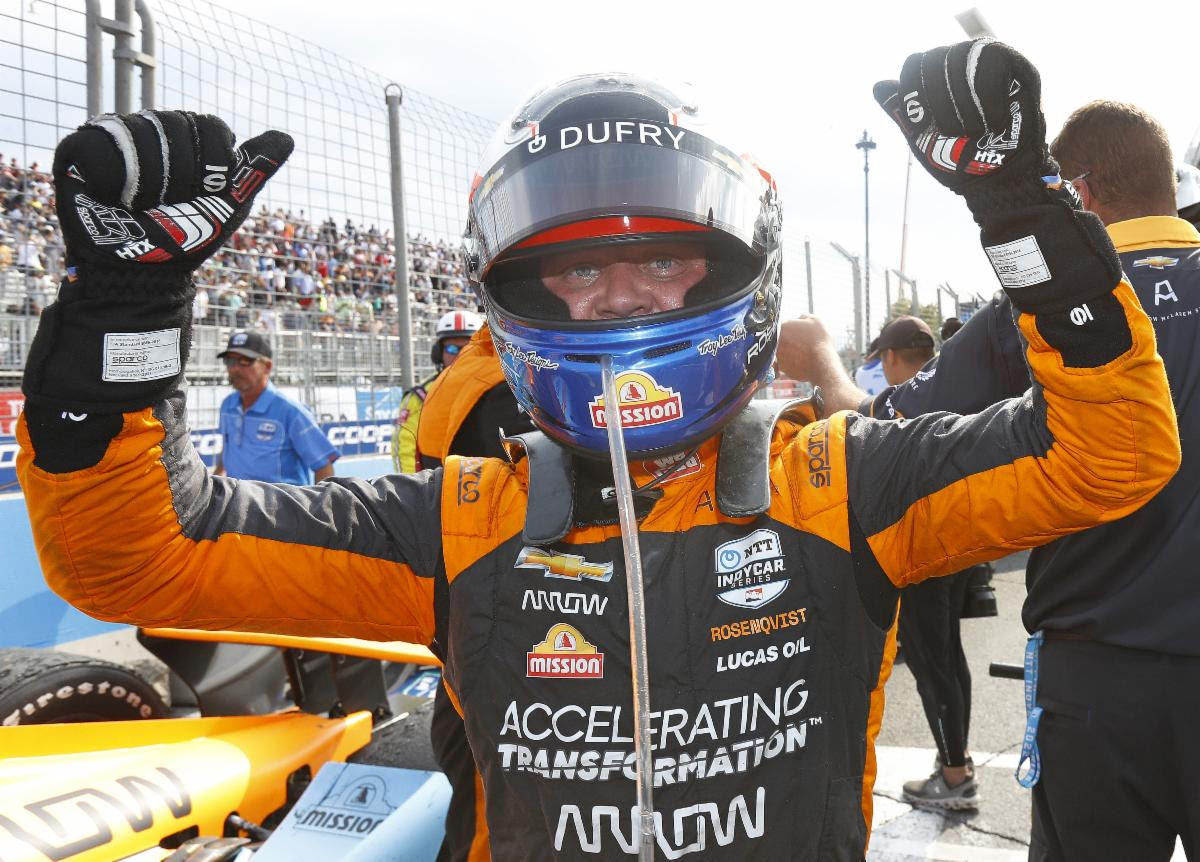 CHEVROLET RACING IN NTT INDYCAR AT TORONTO: Rosenqvist scores podium finish