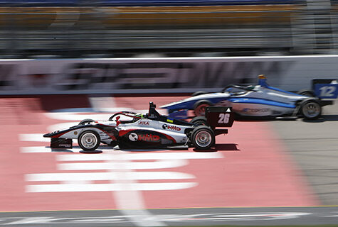 Series Leader Lundqvist Paces Opening Practice at Iowa