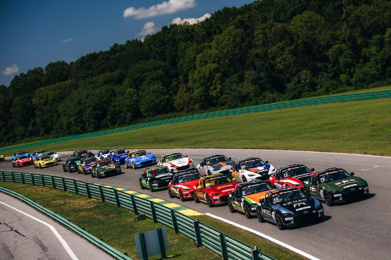 Aidan Fassnacht and Sword Performance Score Double Poles and Solid Saturday Race Finish in Competitive Mazda MX-5 Weekend at VIRginia International Speedway