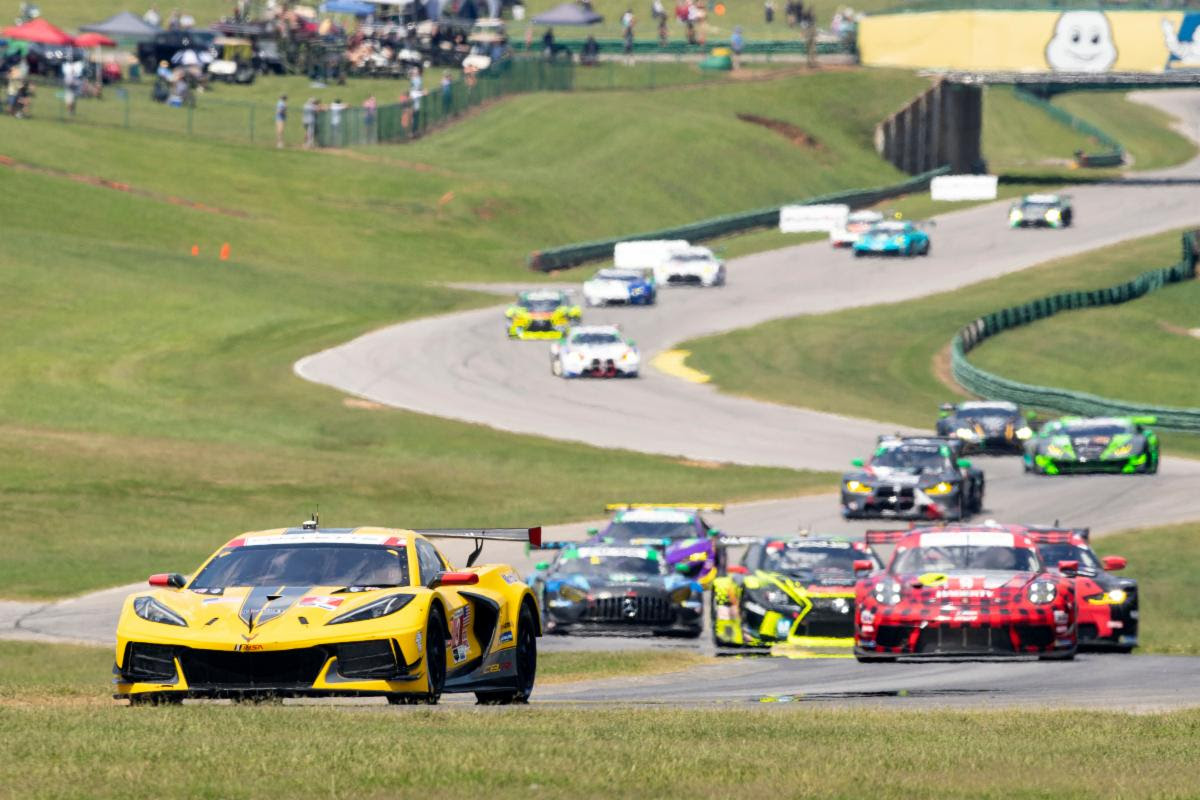 CORVETTE RACING AT VIR: Garcia, Taylor Take Hard-Fought Second