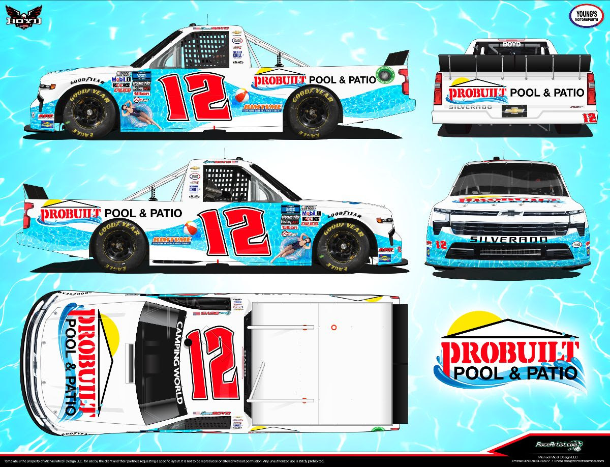 Probuilt Pool & Patio Upgrades Sponsorship of Spencer Boyd at Kansas Speedway