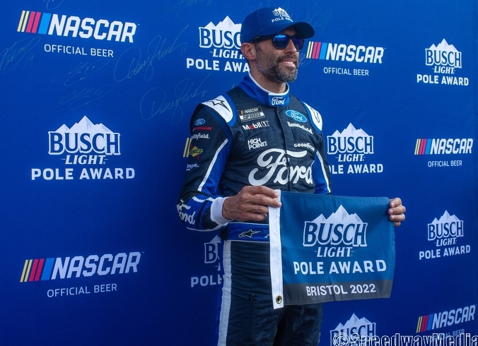 Aric Almirola scores his fourth career Cup Series pole at Bristol