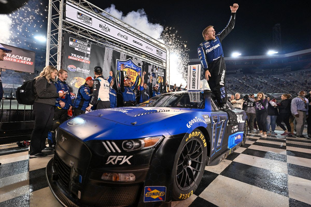 BUESCHER STILL IN DISBELIEF HE WON THE TRADITION-RICH BRISTOL NIGHT RACE, THE ONE HE SAID WAS AT THE TOP OF HIS LIST