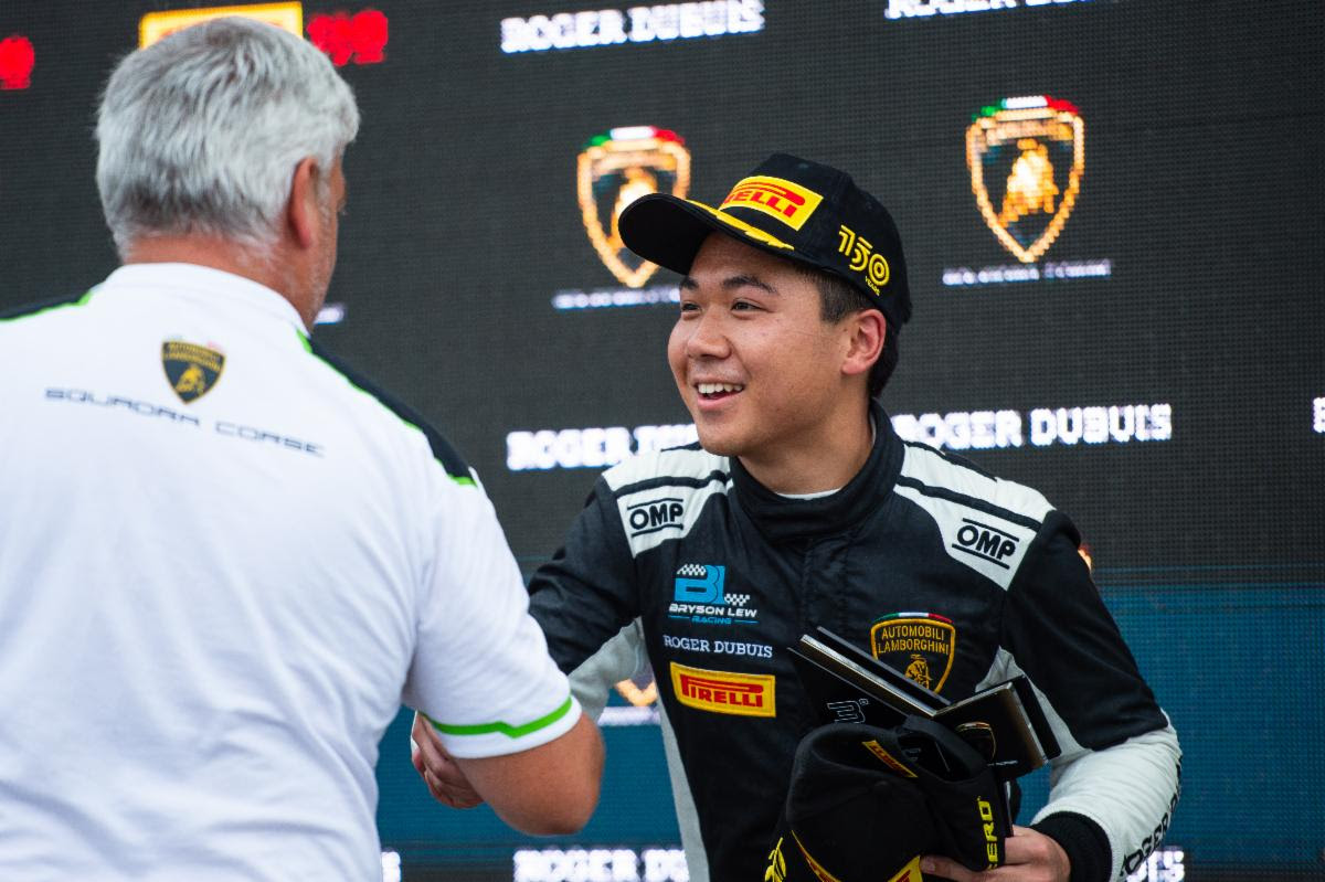Bryson Lew Selected as Contender in Lamborghini Young Drivers Program