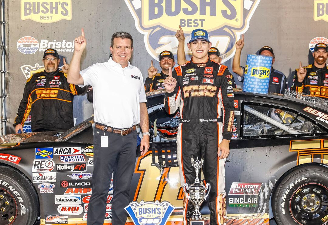 SMITH DOMINATES BUSH’S BEANS 200, CAPTURES PAIR OF CHAMPIONSHIP TITLES IN ARCA SERIES