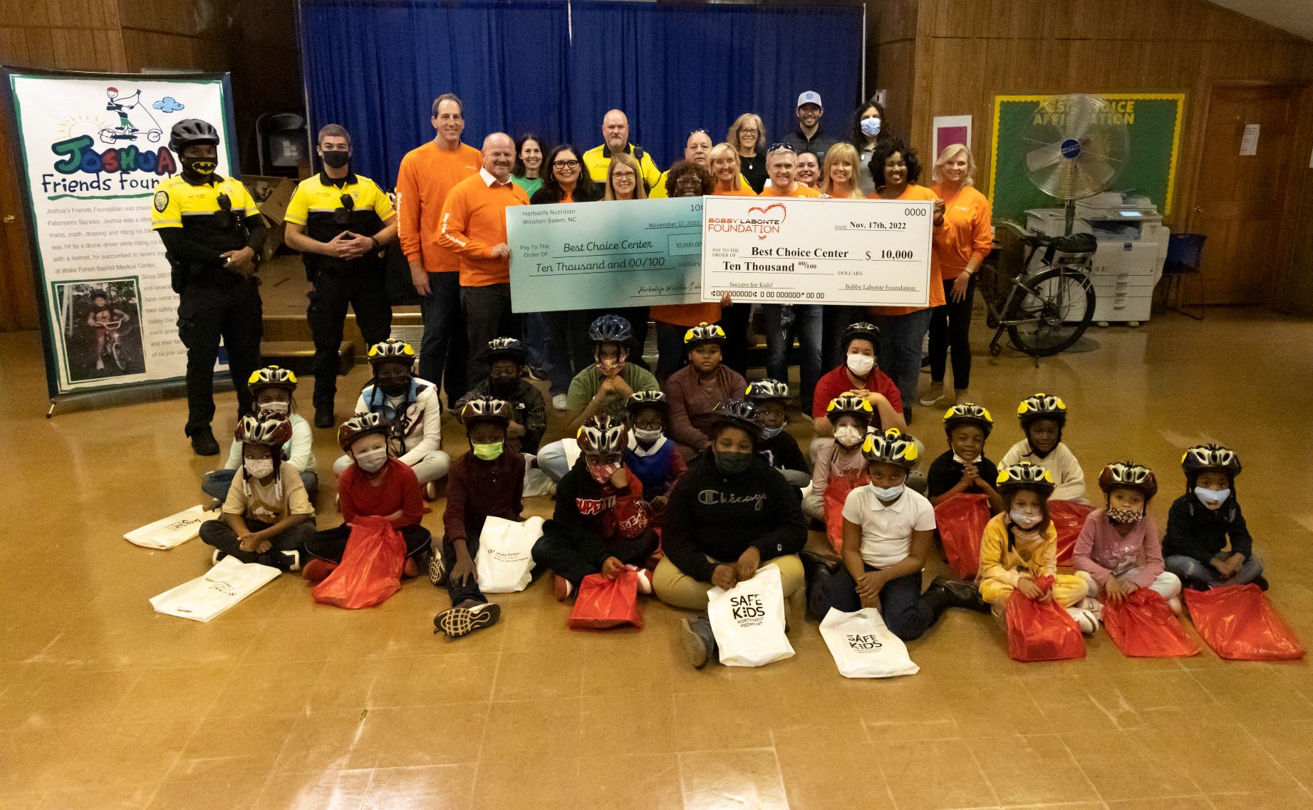 NASCAR Hall of Fame Driver Bobby Labonte and Herbalife Nutrition Surprise Kids in Need with New Bikes to Promote Health and Wellness