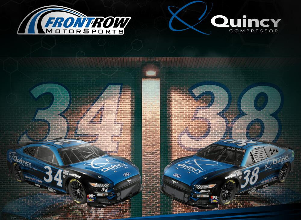 Front Row Motorsports Welcomes Quincy Compressor to NASCAR Cup Series