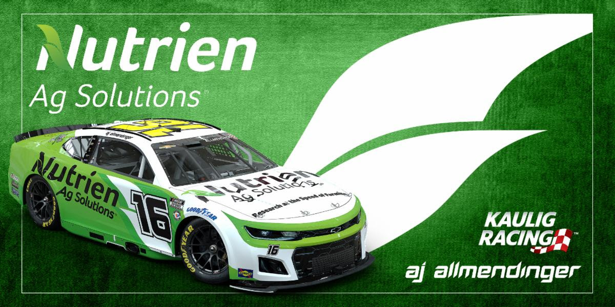 Nutrien Ag Solutions Continues Partnership with Kaulig Racing and AJ Allmendinger for the 2023 NASCAR Cup Series Season