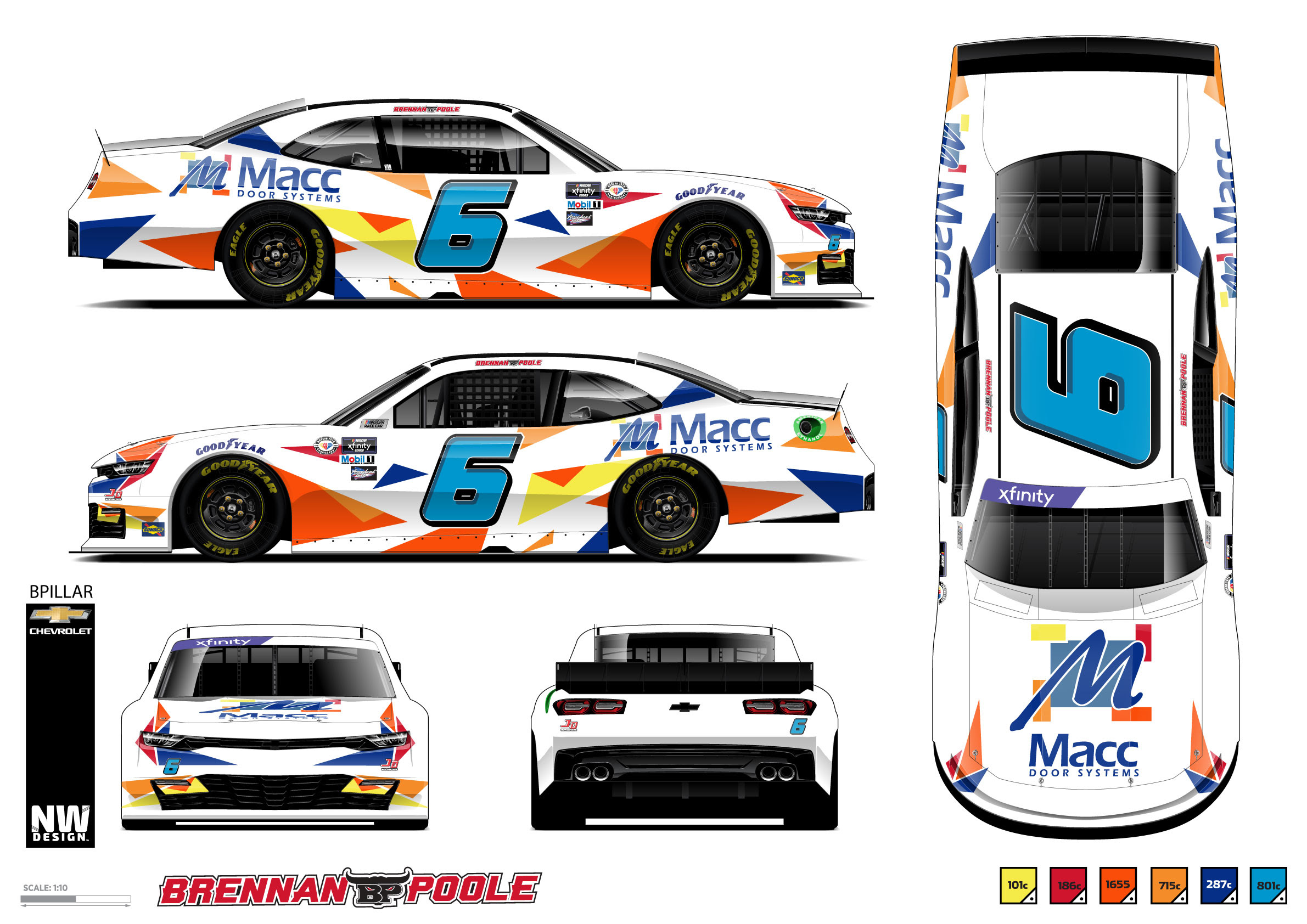 FULLTIME JD MOTORSPORTS DRIVER BRENNAN POOLE AND MACC DOOR SYSTEMS TEAM UP FOR SIX RACES STARTING WITH DAYTONA