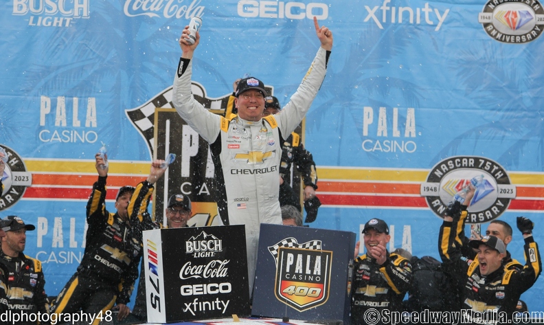 Kyle Busch claims first win for Richard Childress Racing at Fontana