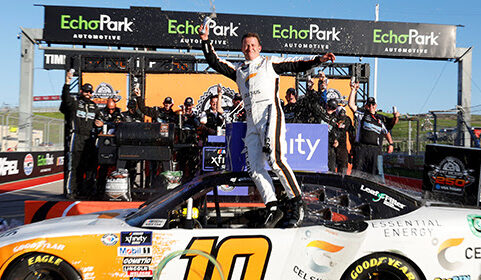 Top Boss: Allmendinger Overcomes Adversity to Win Pit Boss 250 Presented by USA TODAY