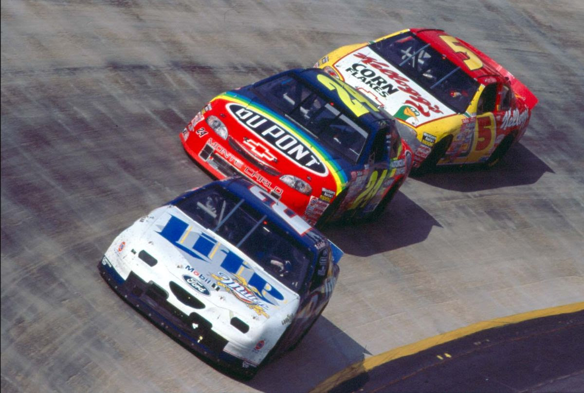 GORDON-WALLACE BUMP AND RUN VOTED TOP MOMENT IN CUP SERIES SPRING RACES AT BMS