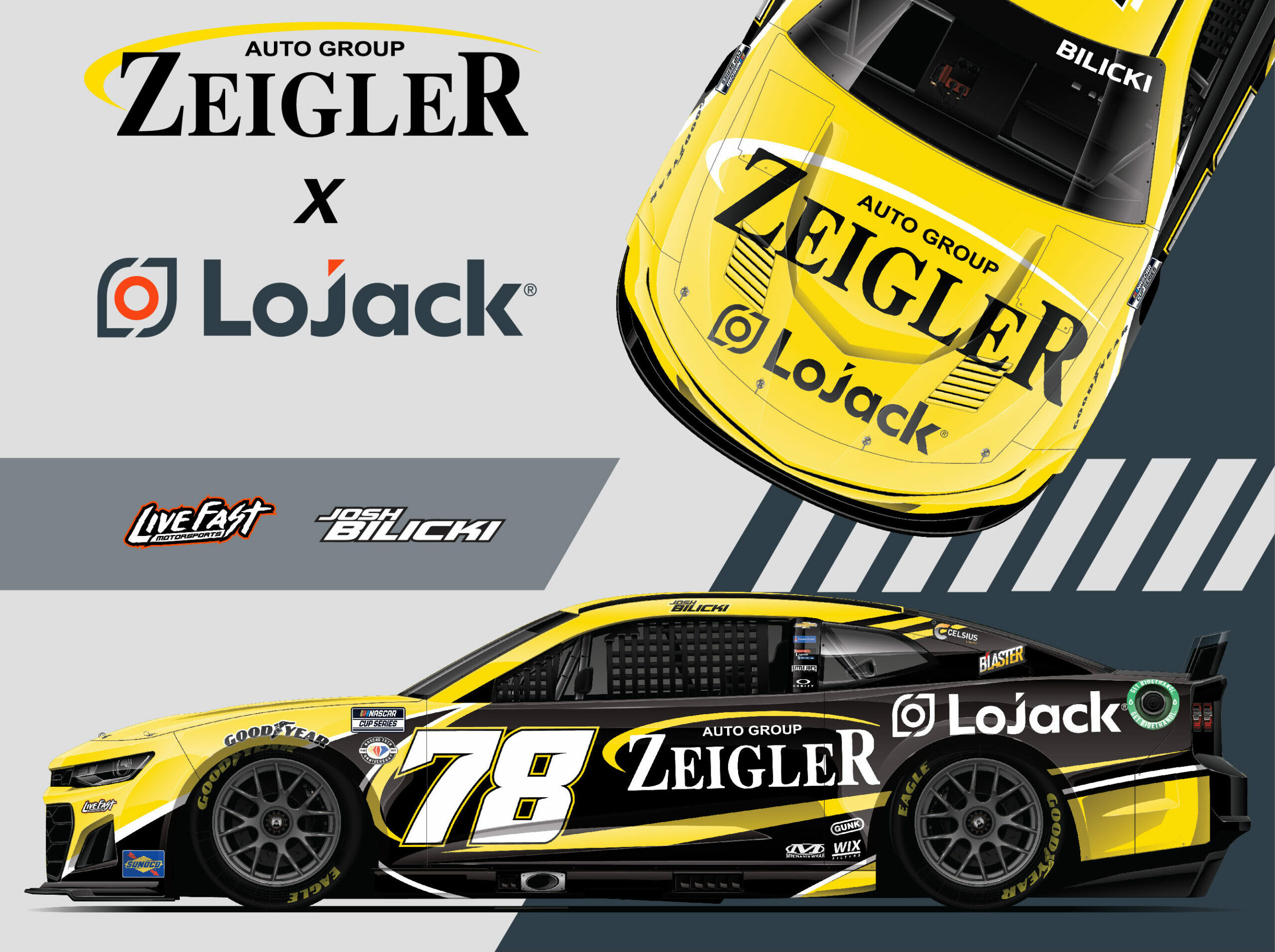 Josh Bilicki Makes His 2023 NASCAR Cup Series Debut with Live Fast Motorsports