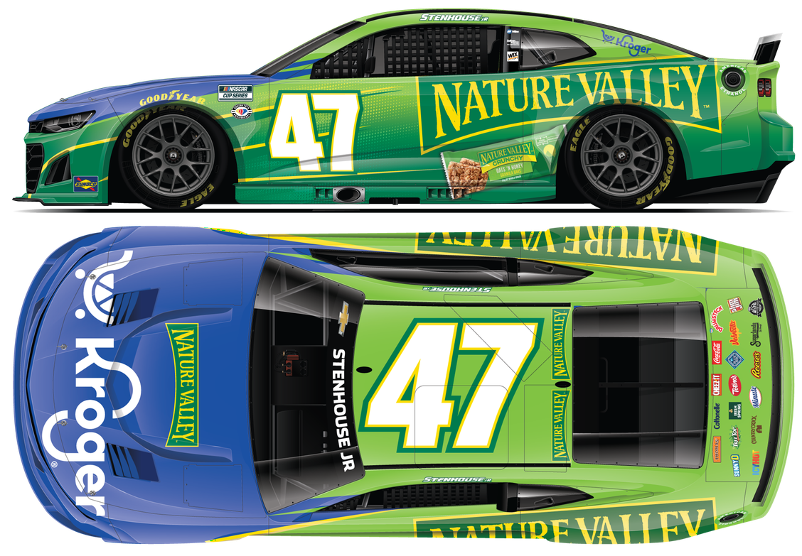 Ricky Stenhouse Jr. Races No. 47 Kroger® / Nature Valley™ Camaro at Atlanta Before Going Back to His Roots