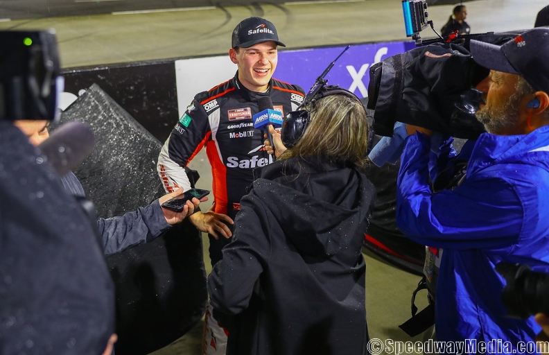 Corey Heim perseveres to win rain-shortened Truck Series race at Martinsville