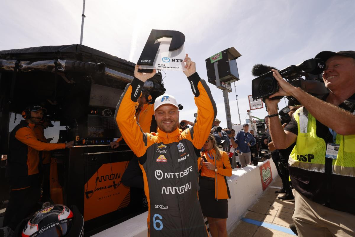 CHEVROLET INDYCAR at Texas: Felix Rosenqvist puts Chevrolet on pole at Texas Motor Speedway