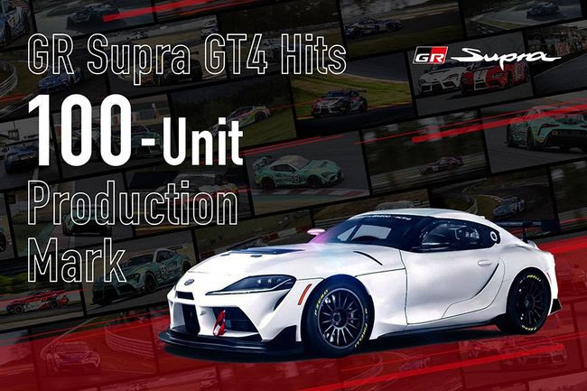 GR Supra GT4 Hits 100-unit Production Mark