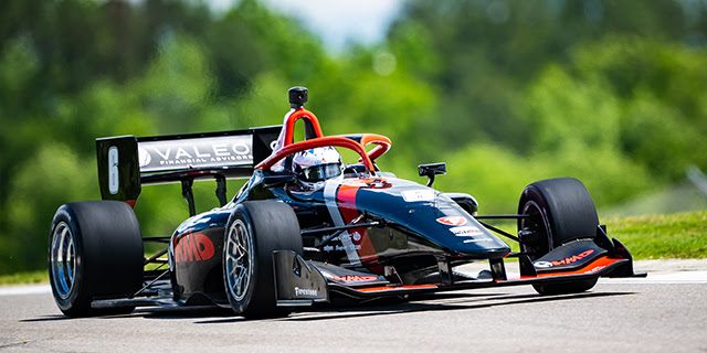 Rasmussen Leads Fast First Practice at Barber