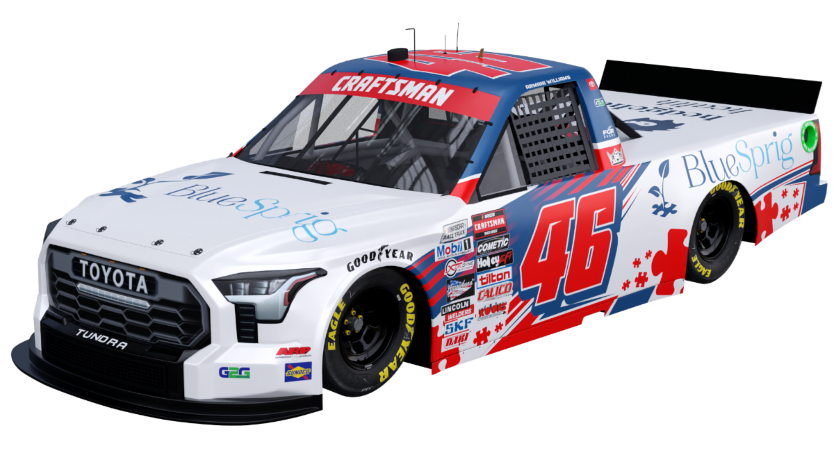 BlueSprig Partners with Armani Williams and G2G Racing for Charlotte Truck Series Race