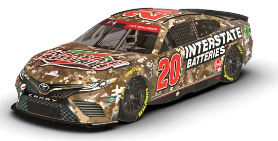 Interstate Batteries Honors United States Military with Special Partnership and Paint Scheme During Coca-Cola 600 on Memorial Day Weekend
