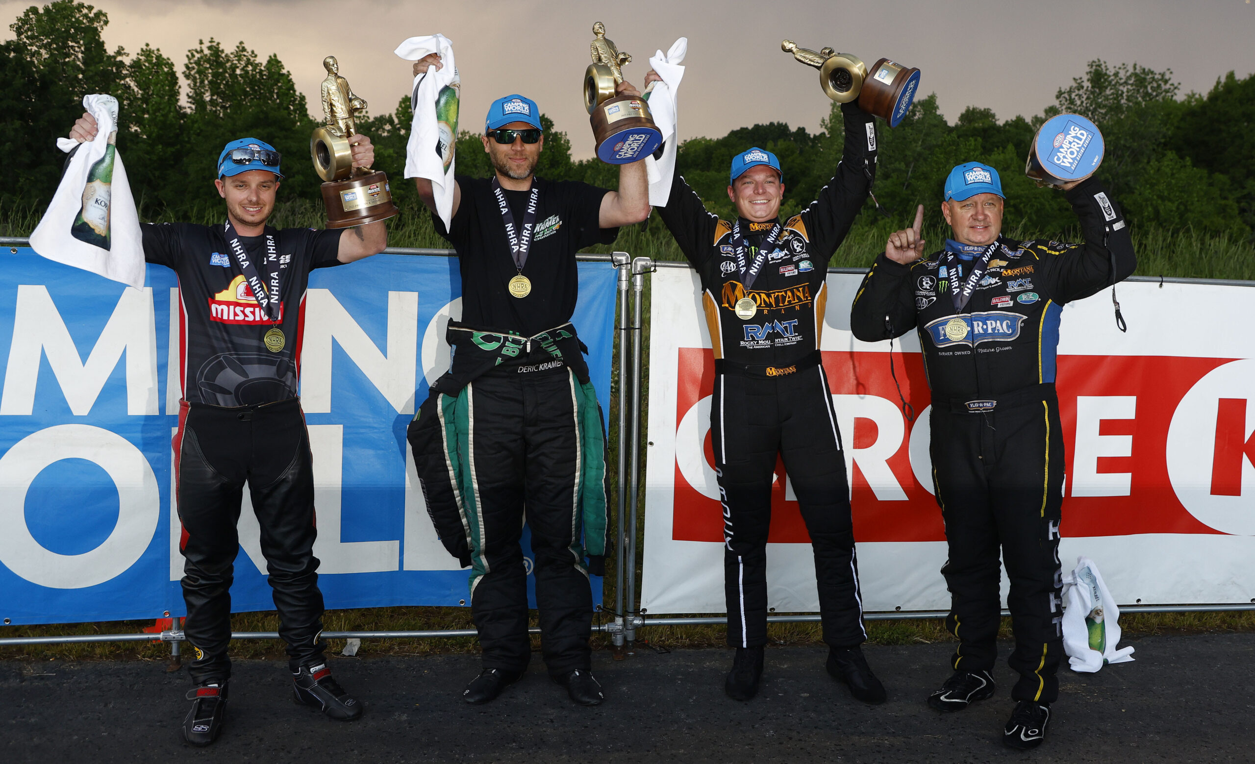 John Force Racing Reigns At Circle K 4-Wide Nationals