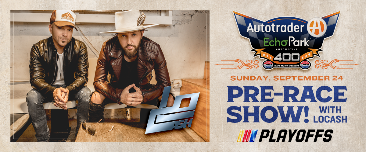 LOCASH CONCERT HEADLINES PRE-RACE ENTERTAINMENT FOR AUTOTRADER ECHOPARK AUTOMOTIVE 400