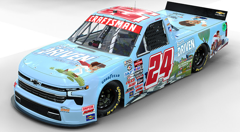 Rajah Caruth To Debut Special Born Driven Paint Scheme at WWT Raceway
