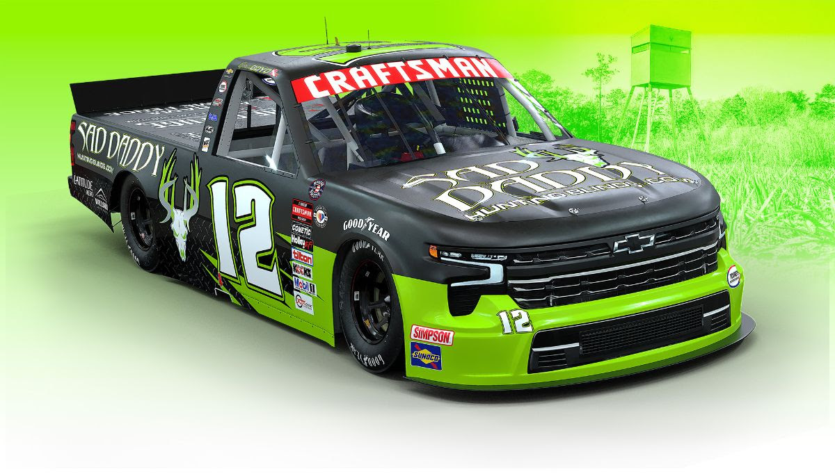 SAD DADDY Hunting Blinds will be the Primary Sponsor for Boyd at Darlington