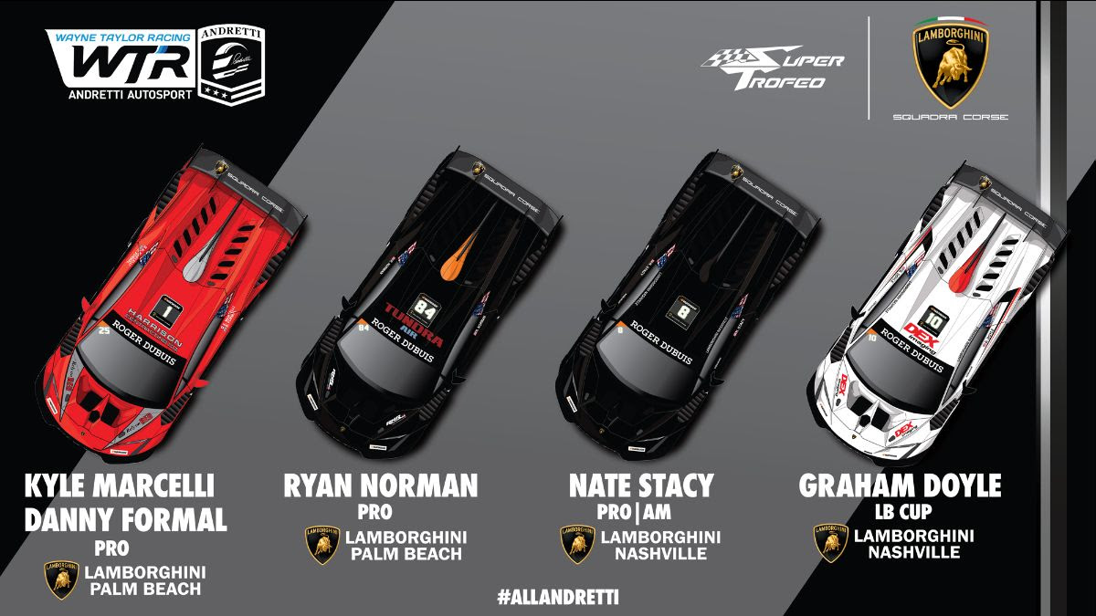 Wayne Taylor Racing with Andretti Autosport Kicks Off 2023 Lamborghini Super Trofeo Season at WeatherTech Raceway Laguna Seca