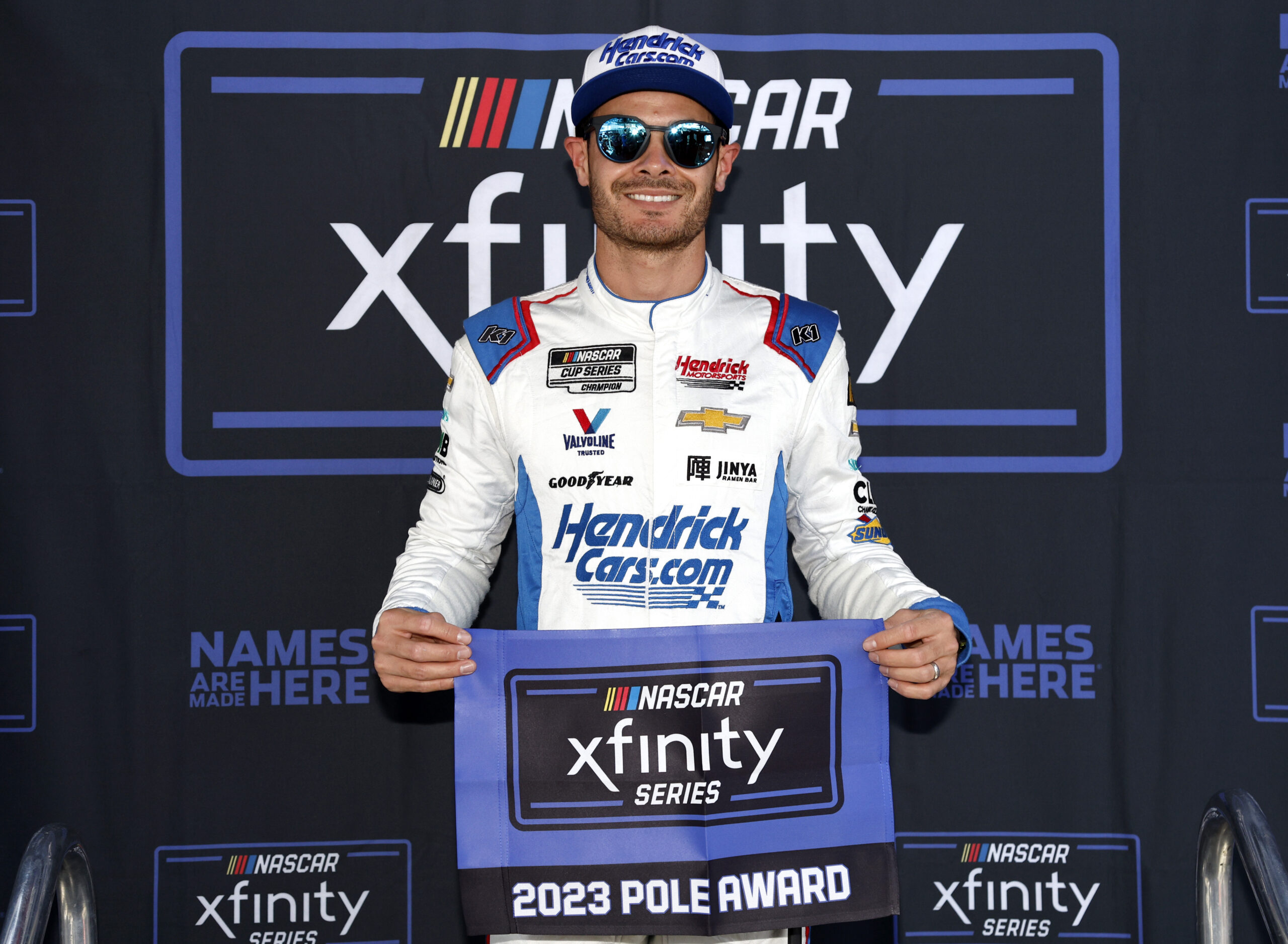Larson wins pole position for inaugural Xfinity event at Sonoma