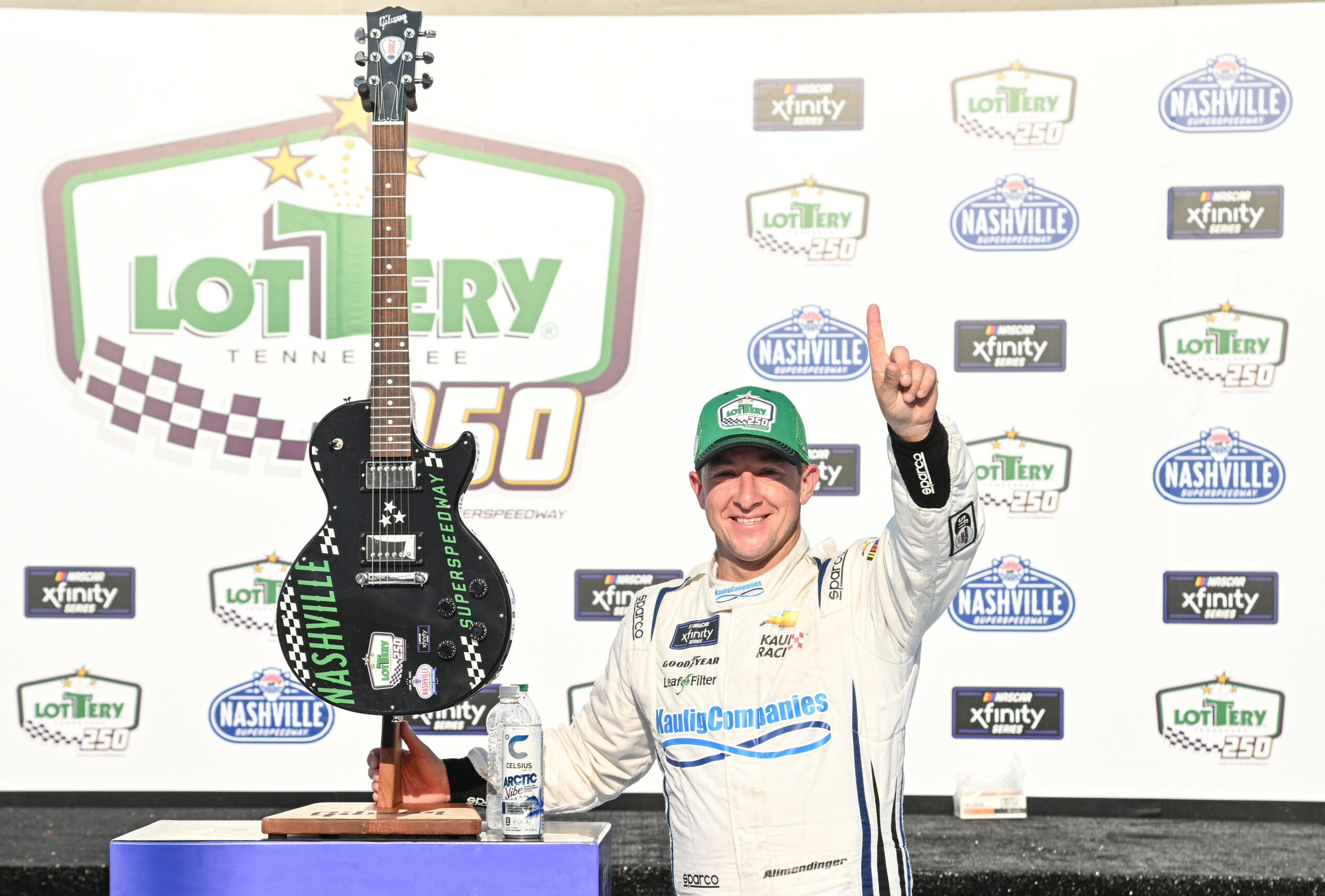 Allmendinger rolls to a chaotic Xfinity victory at Nashville