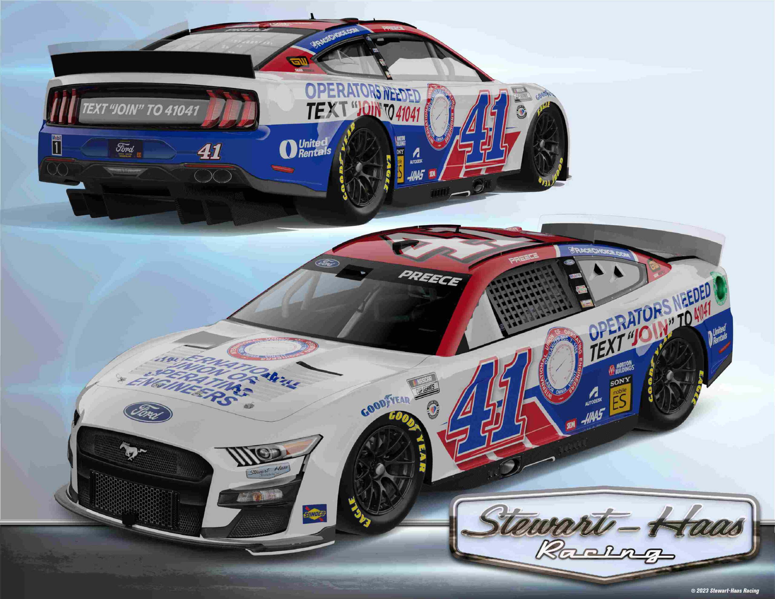 International Union of Operating Engineers Partners with Stewart-Haas Racing